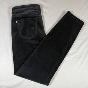 Well Worn Corduroy Pants Womens 8/29 Black Slim Stretch Casual Everyday